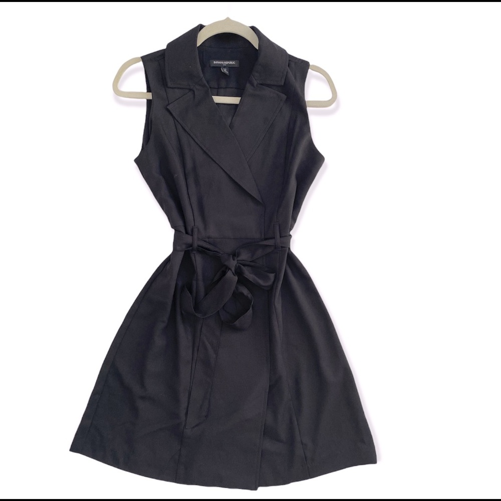 Banana Republic - tuxedo lapel shirt dress